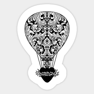 Fancy Flying Contraption Sticker